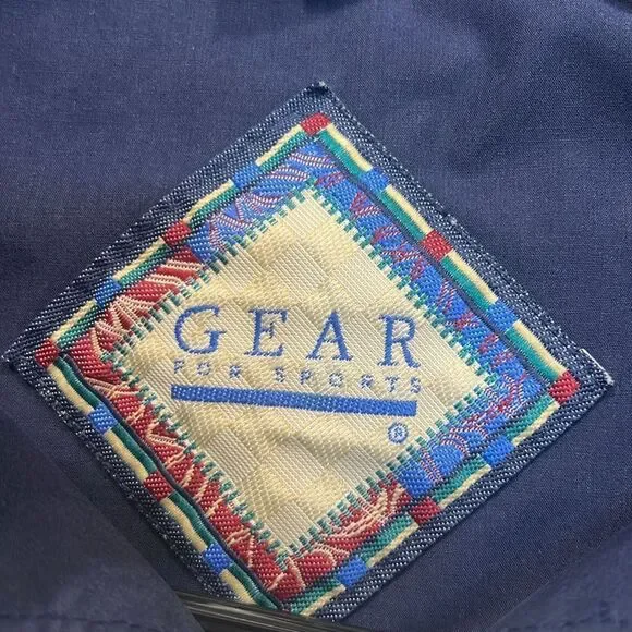 Vintage Gear For Sports 90s white Pullover Windbreaker Jacket - Mens Medium - Picture 2 of 11